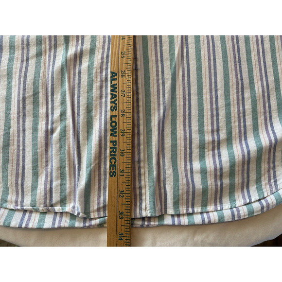 Ralph Lauren Classic Fit purple/blue/green Striped purple Pony Button XXL Shirt - Picture 7 of 10